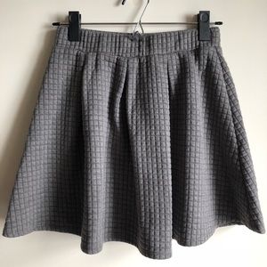 [LAST CHANCE] gray quilted a-line skirt
